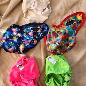 Lot Of 5 Cloth Diaper Covers